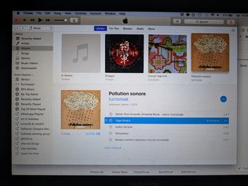 iTunes showing the EP Pollution Sonore
