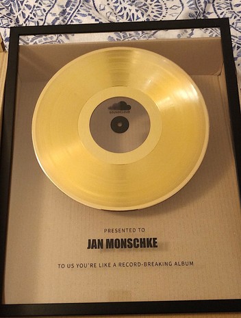 Golden record that I got for my 5 year anniversary